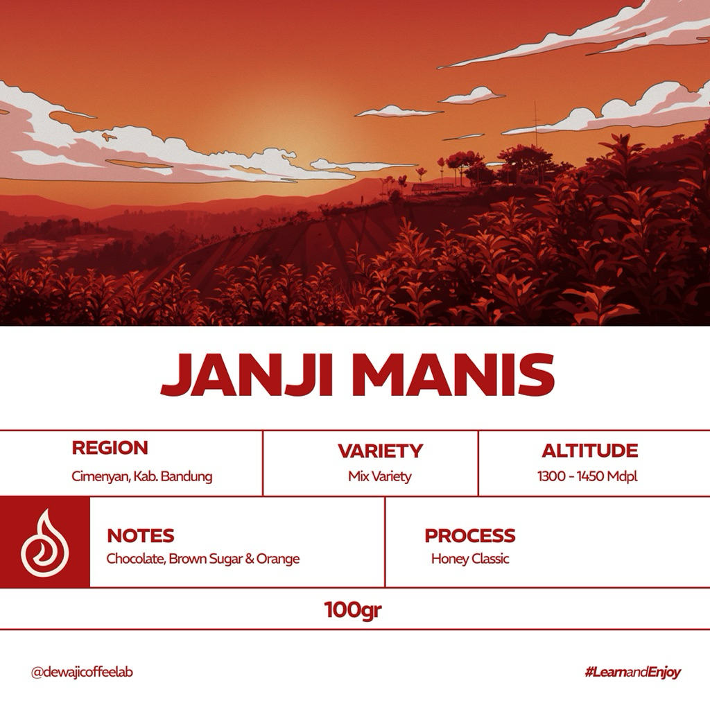 Biji Kopi Janji Manis (100gr) Single Origin