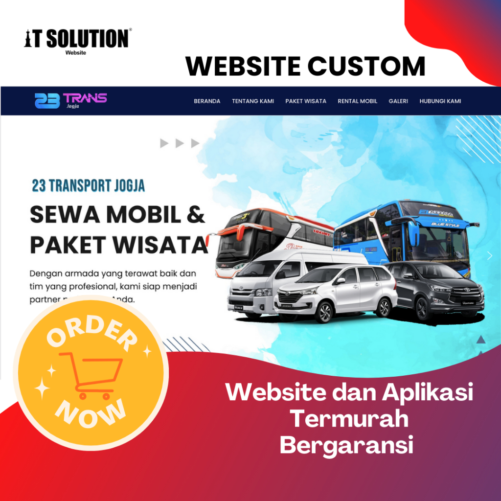 Website Travel - Support Optimasi - Bergaransi