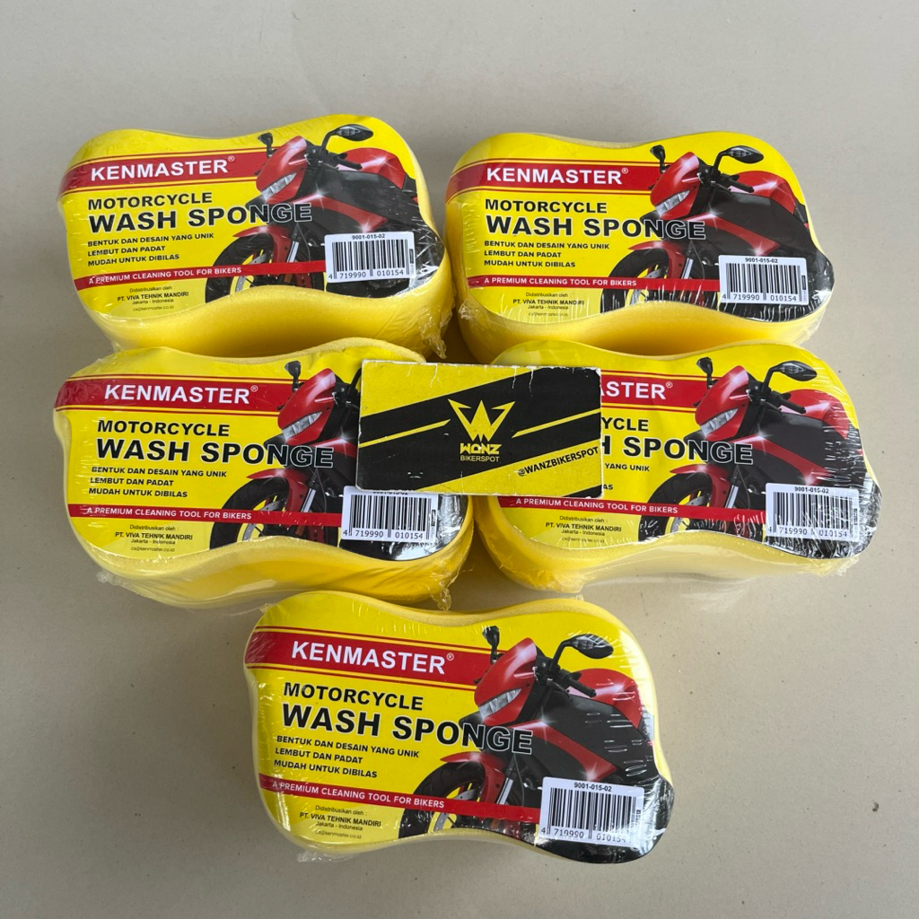 Sponge Cuci Busa Kenmaster Bahan Halus Lembut Aman Untuk Body Kendaraan / Alat Cuci Sabun Motor dan 