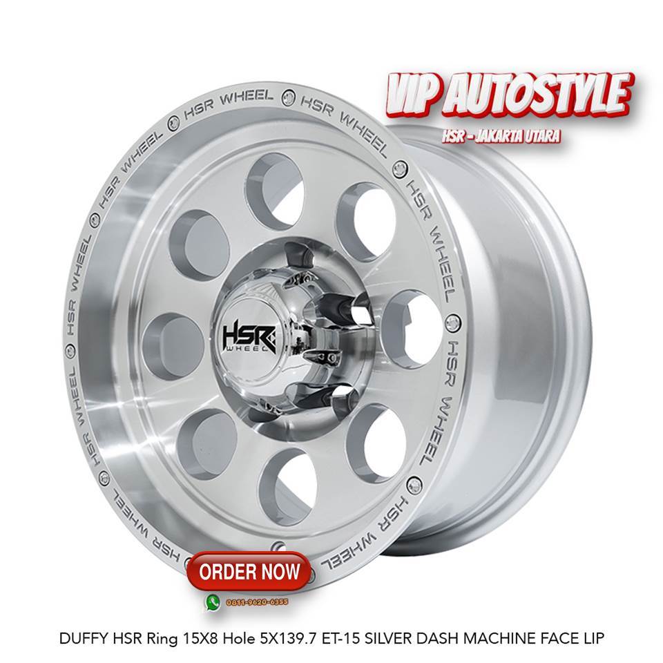 velg HSR Untuk Jimny Katana Escudo Eskudo R15 HSR DUFFY PCD 5X139,7