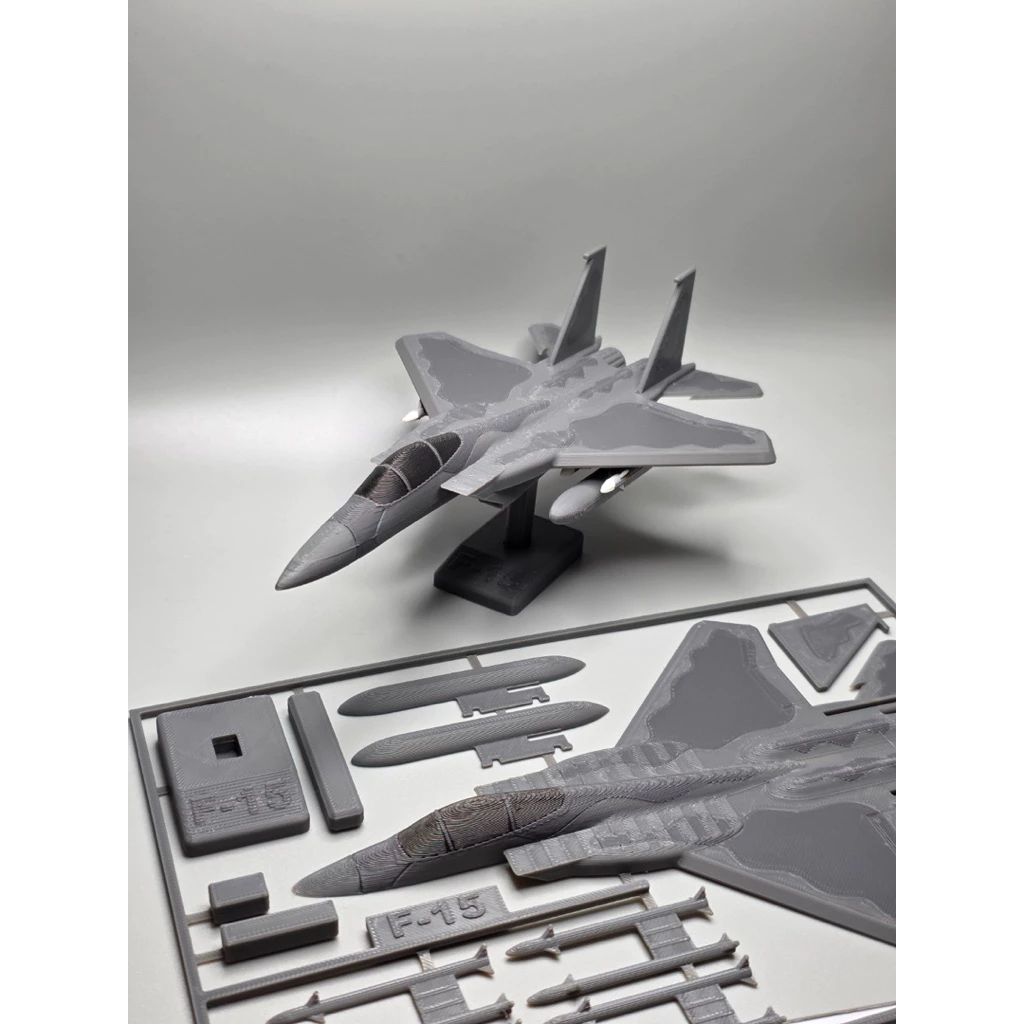 F-15 Eagle Fighter Jet Kit Card - Model Kit Pesawat Tempur DIY - Pajangan Militer Aviasi Precision D