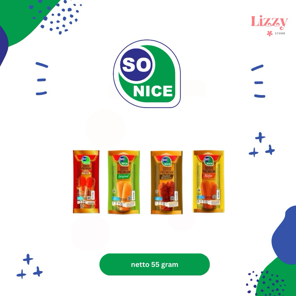 Sosis So Nice Premium 55 Gram - Praktis, Higienis, Siap Makan