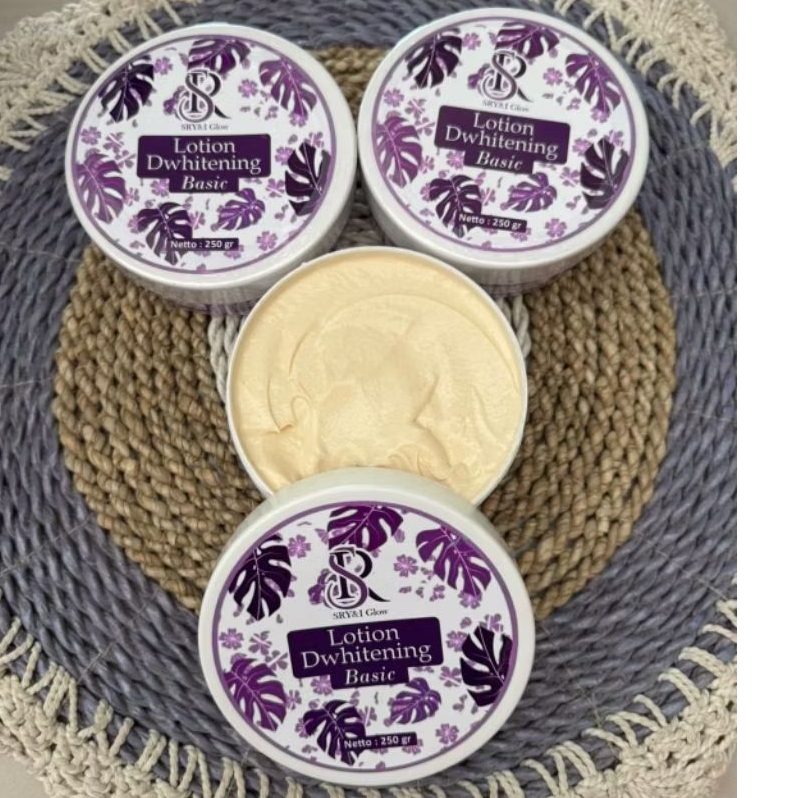 SR body lotion Dwhitening Basic siang dw pemutih badan Dwitening 250 gr