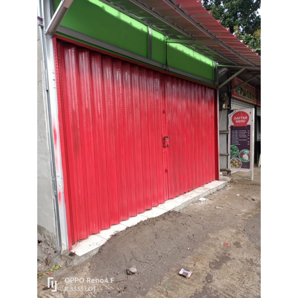 folding gate pintu besi pengaman kios,ruko,gudang,skat aula.