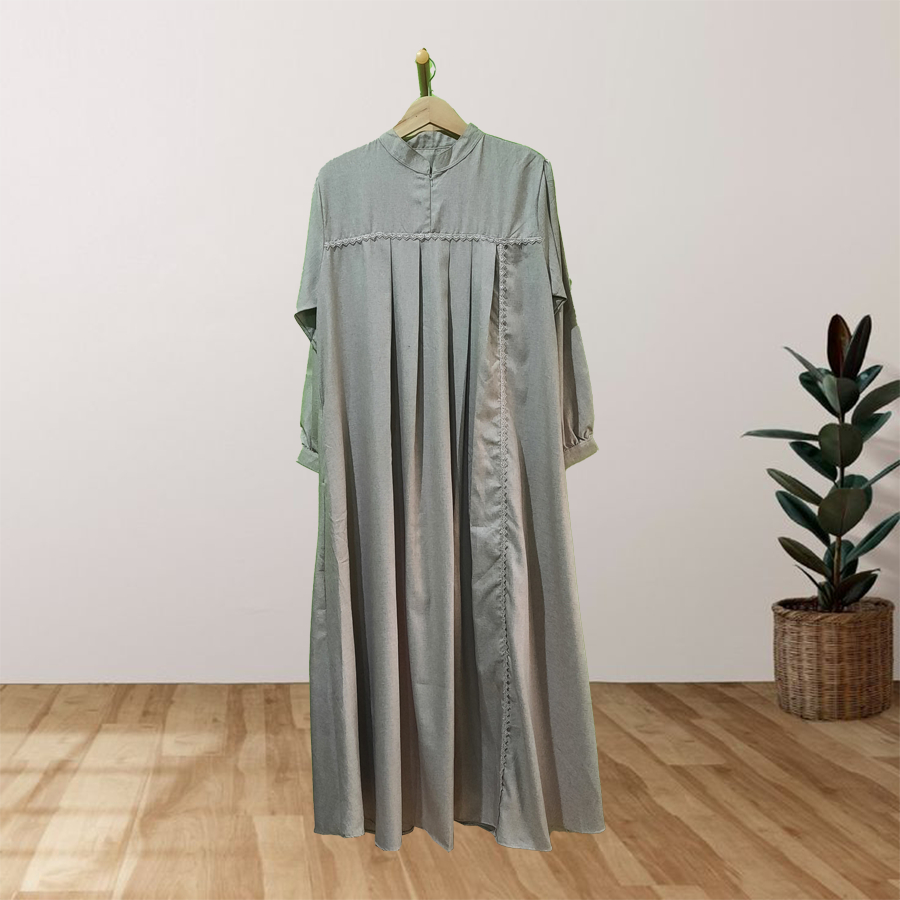 LUNA Gamis Dress Muslim Bahan Katun Madinah