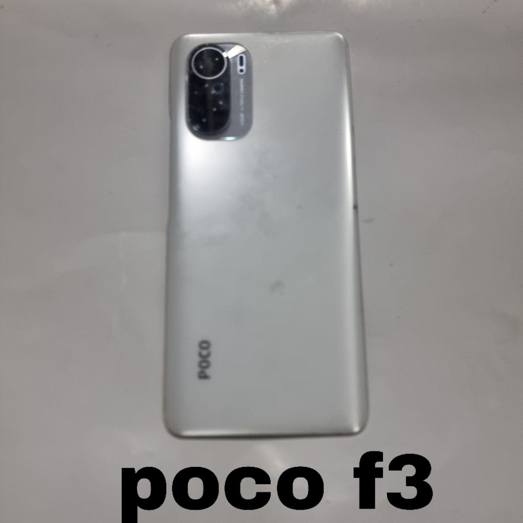 BACKDOOR KACA KAMERA POCO F3 ORI COPOTAN NORMAL  LAYAK PAKAI