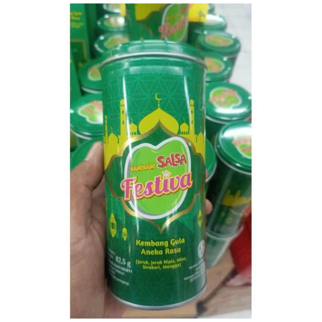 Permen Nano Nano Salsa Festive Kaleng Ecer