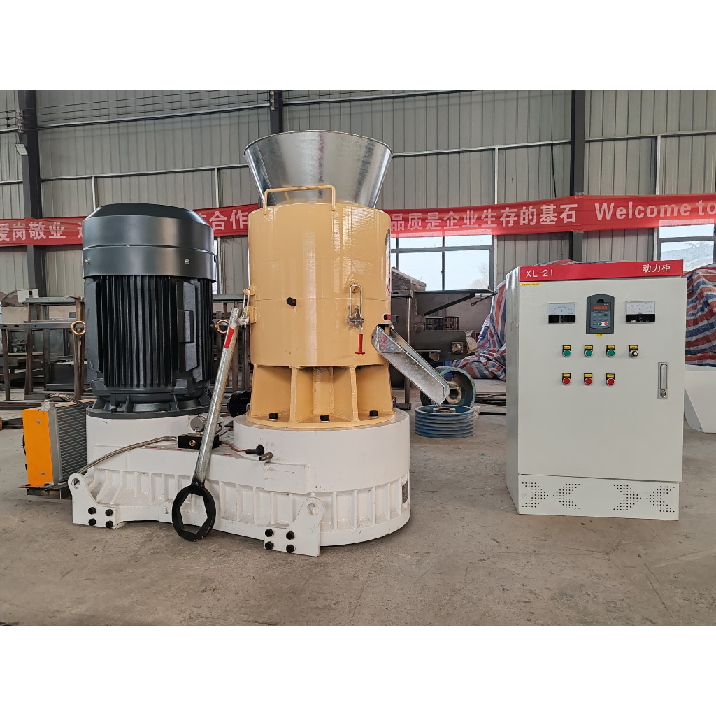 Mesin Wood Pellet Tipe Flat Die 75 Kw