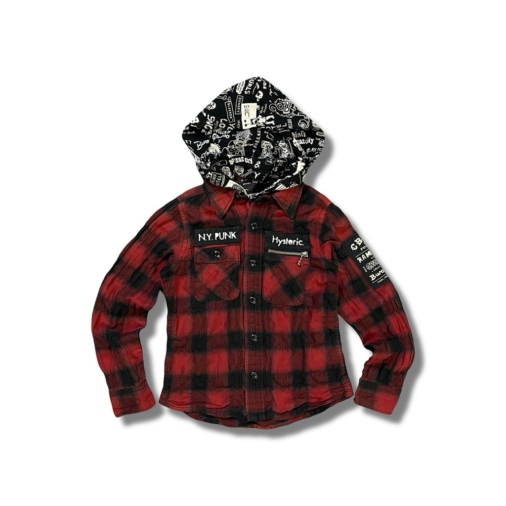 Hysteric Glamour NY Punk Hooded Flannel,pakaian anak anak