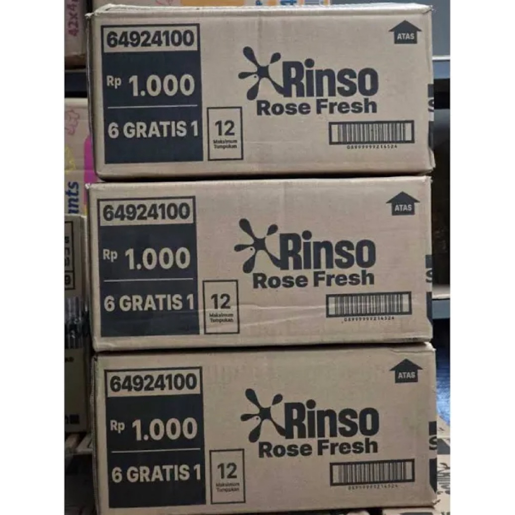 Rinso Cair Detergen 1000 an 40gr 1 dus isi 112 Sachet