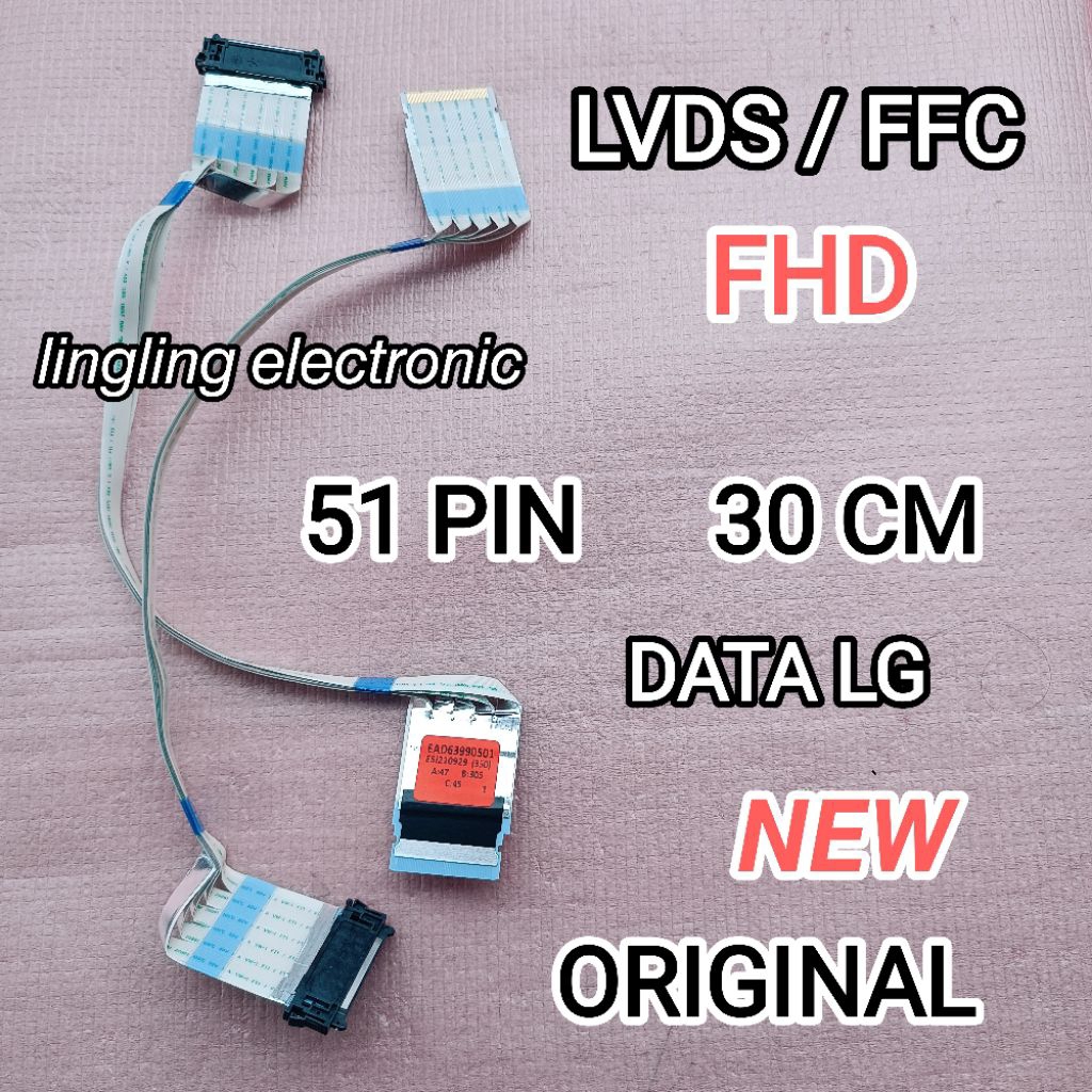 LVDS FFC FHD DATA LG 51 PIN ORIGINAL BARU