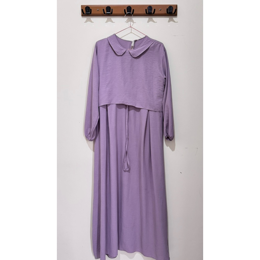 PRELOVED filza dress gamis maxi mininos lilac