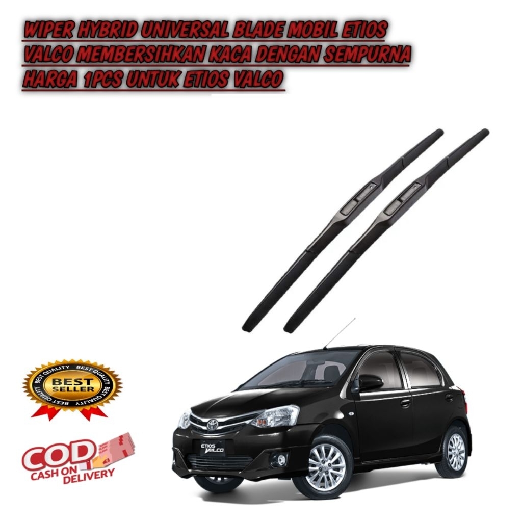 wiper hybrid universal Blade untuk mobil Etios Valco 1pcs untuk Etios Valco