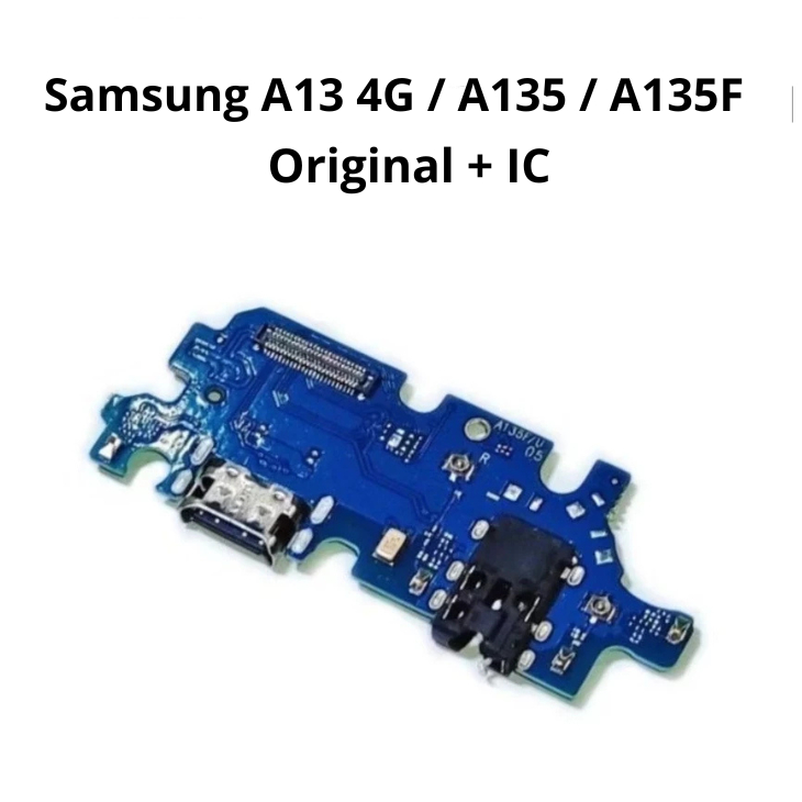 Flexible konektor charger Samsung A13 4G / A135 / A135F Original + IC Papan Cas Charger Board Charge
