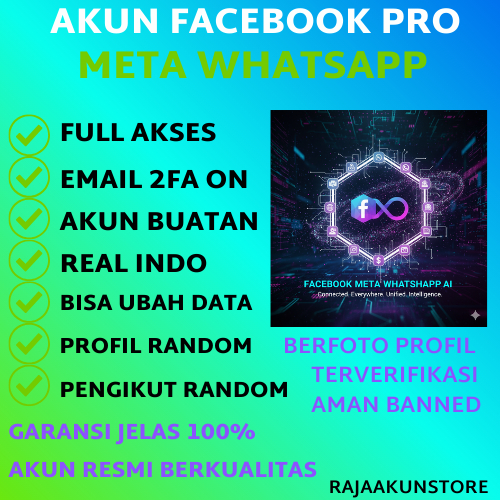 AKUN FACEBOOK META WHATSAPP 2FA EMAIL ON