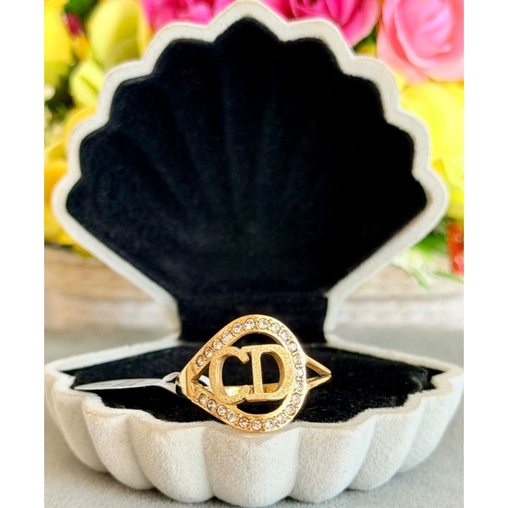 Cincin titanium cd pasir+mata