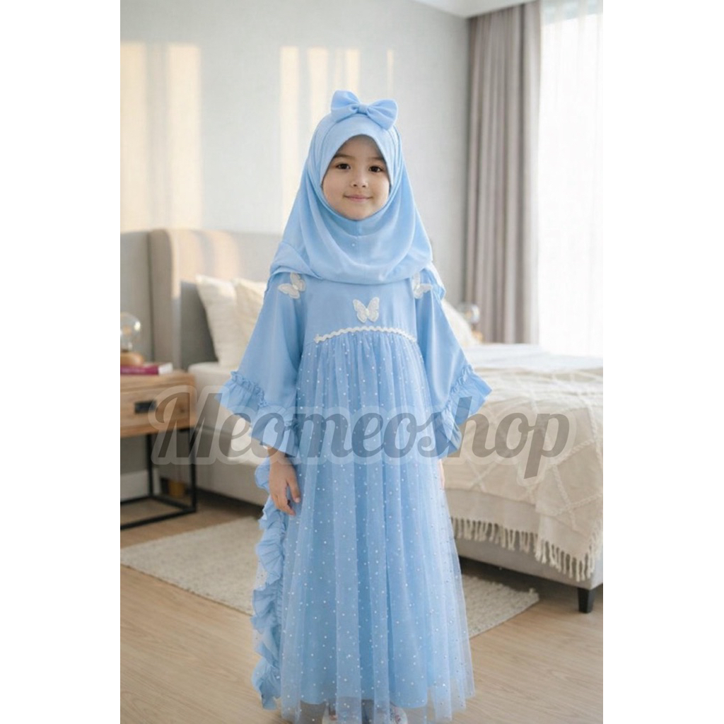 Kaftan Anak Alina Baju Muslim Dress Pesta