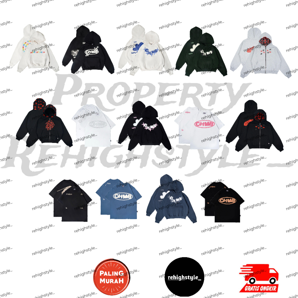 HOODIE CHAMBREDELAVAIN RAINBOW FLICK / CHAMBREDELAVAIN VELLZ STEEL BLUE / CHAMBREDELAVAIN BORN GIVE 