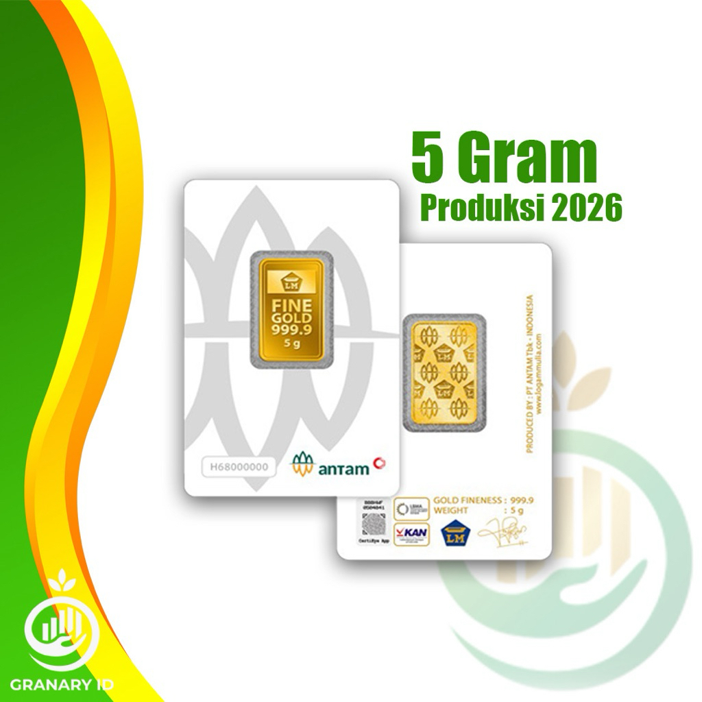 LM EMAS ANTAM 5 GRAM, LOGAM MULIA TERBARU
