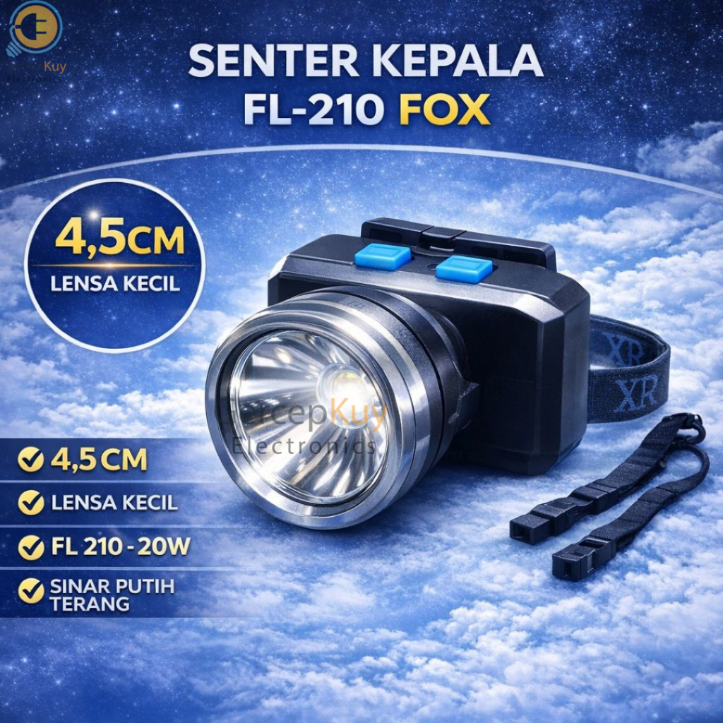 SENTER KEPALA FOX FL - 210 / HEAD LAMP FOX FL - 210