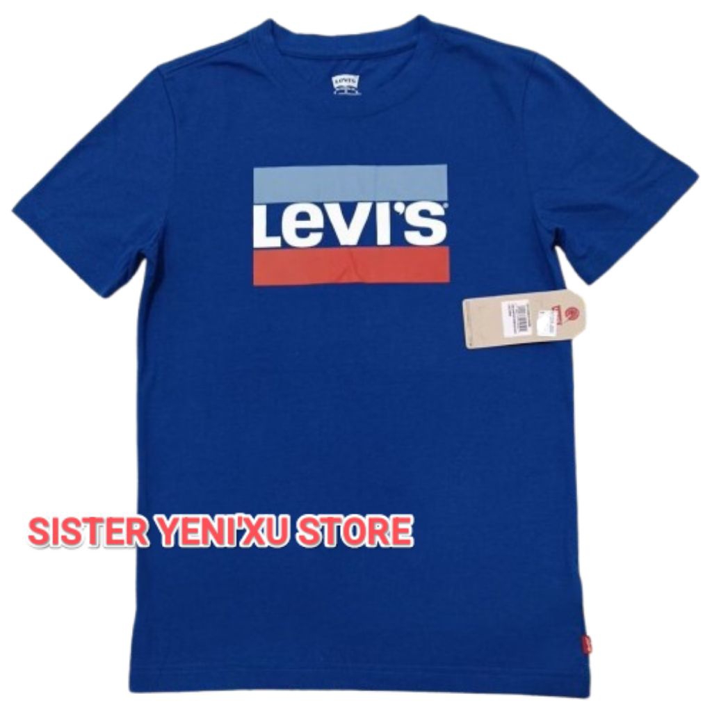 Kaos Anak Levis Boy T-Shirt BLUE (Size M,L,XL) ORIGINAL STORE 100%
