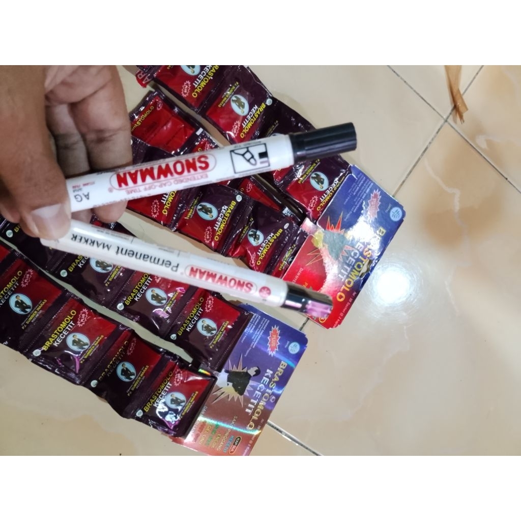 spidol besar snowman permanent
