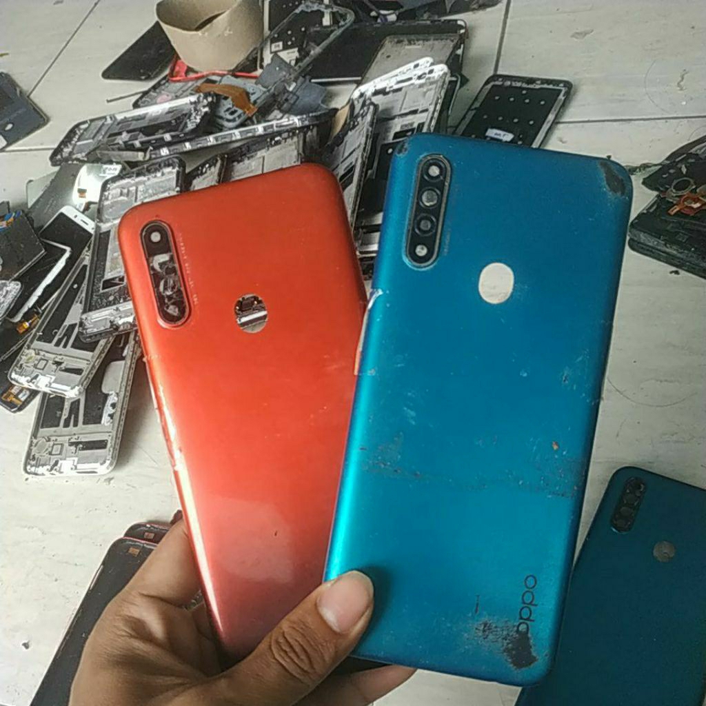 backdoor bekas kw Oppo a31,tombol lengkap tanpa kaca kamera dan flash