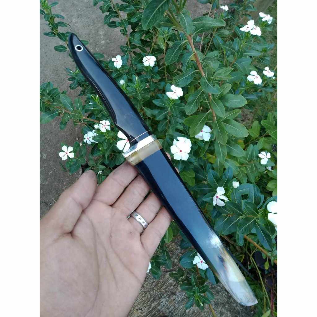 Pisau Sembelih K110 Full Tanduk Kerbau