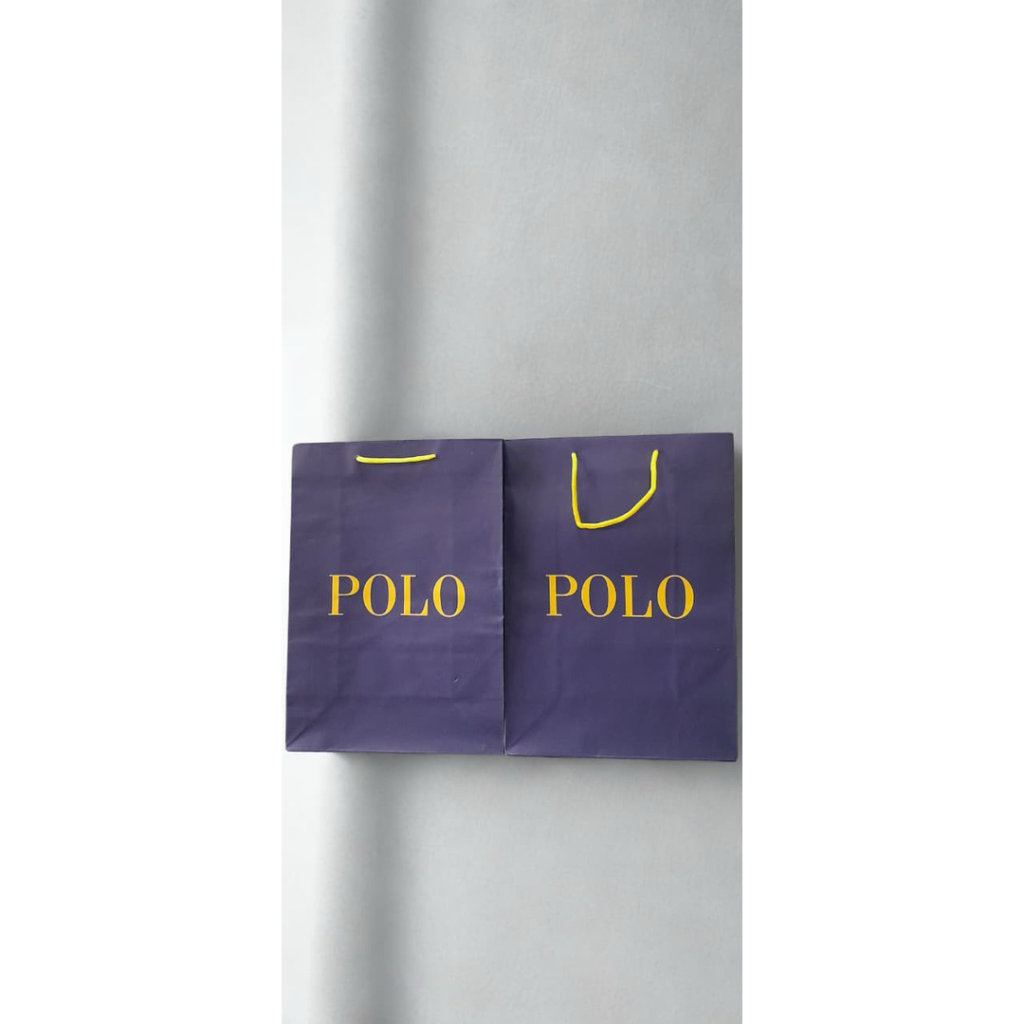 PAPER BAG POLO NAVY ORIGINAL