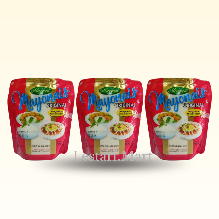 MAZZONI Mayonaise (Pouch Merah) kemasan ekonomis 250gr