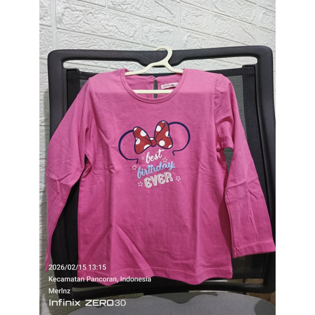baju lengan panjang anak perempuan 5-8 th dari CRESSIDA girl harga sale