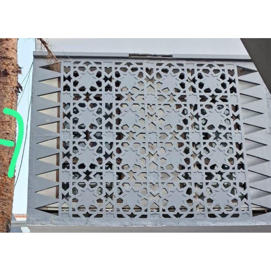 Motif Krawangan GRC Masjid Islami Dan Estetik