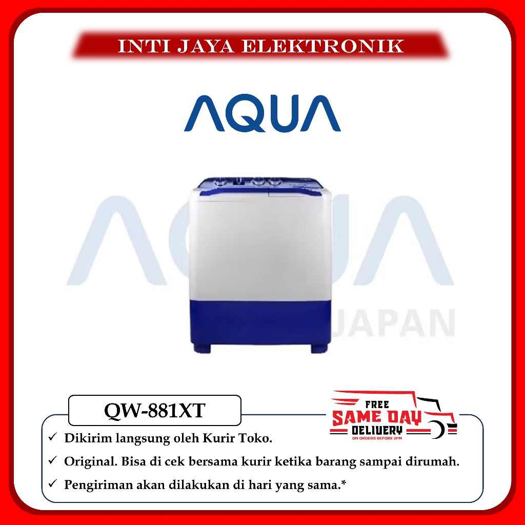 MESIN CUCI AQUA 8KG 881XT