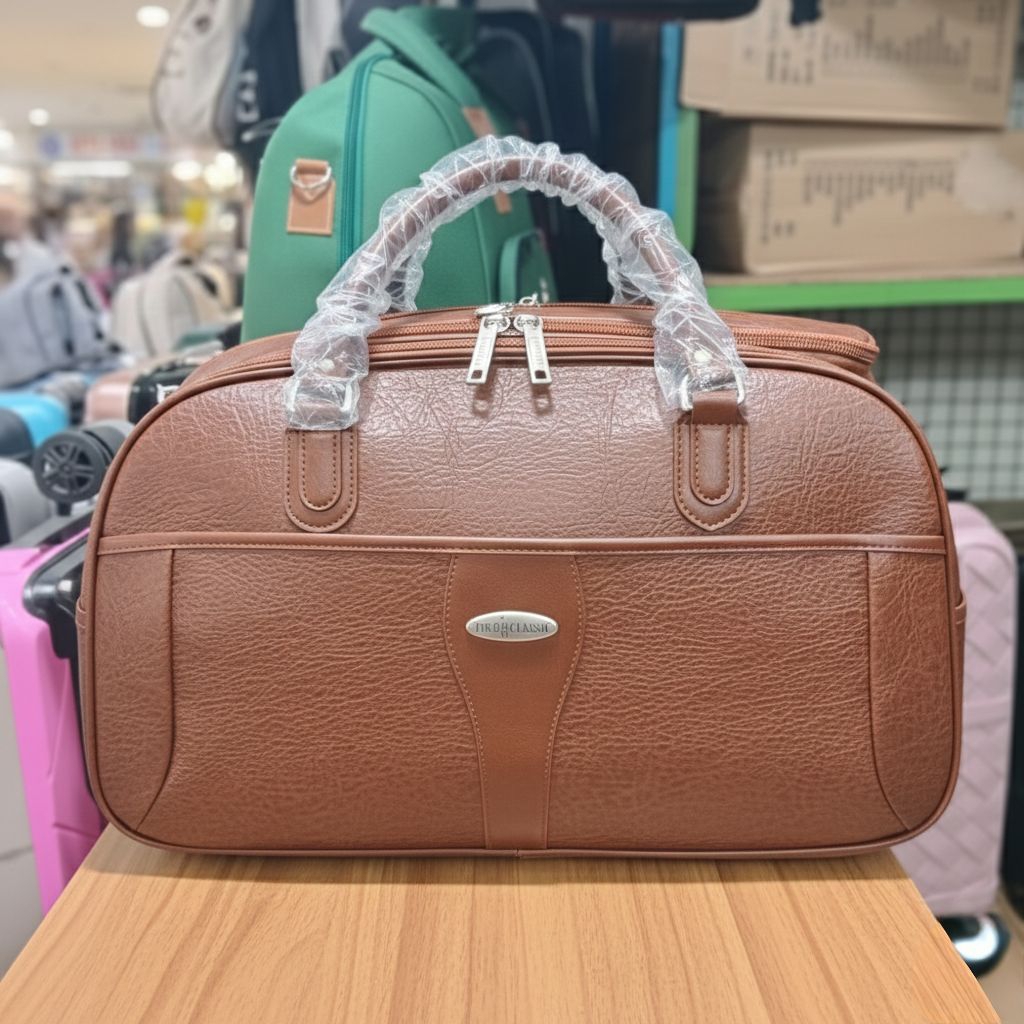 TAS TRAVEL BAG TROLI KULIT POLO CLASSIC TAS DORONG POLO CLASSIC TRAVEL BAG