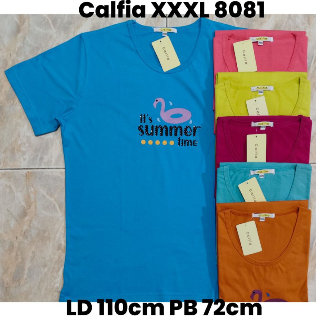 atasan wanita,kaos calfia,murah,tebal,lembut dan adem,size xxxl