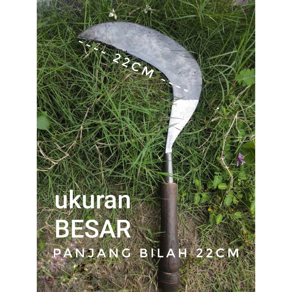 (100% ORI BAJA TEMBUS) arit rumput/sabit pertanian potong rumput manual tangan