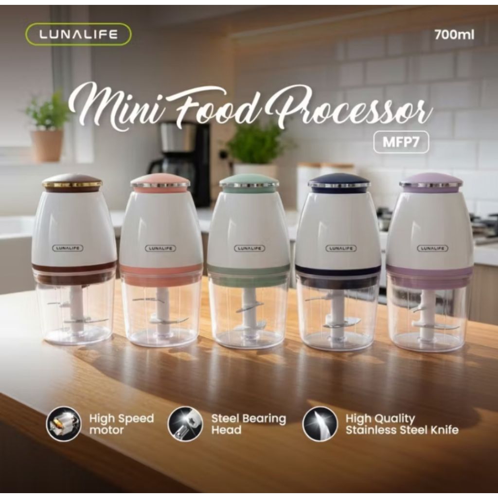 Mini chopper LUNALIFE MFP 7/ MFP 7 Chopper elektrik 700 ML
