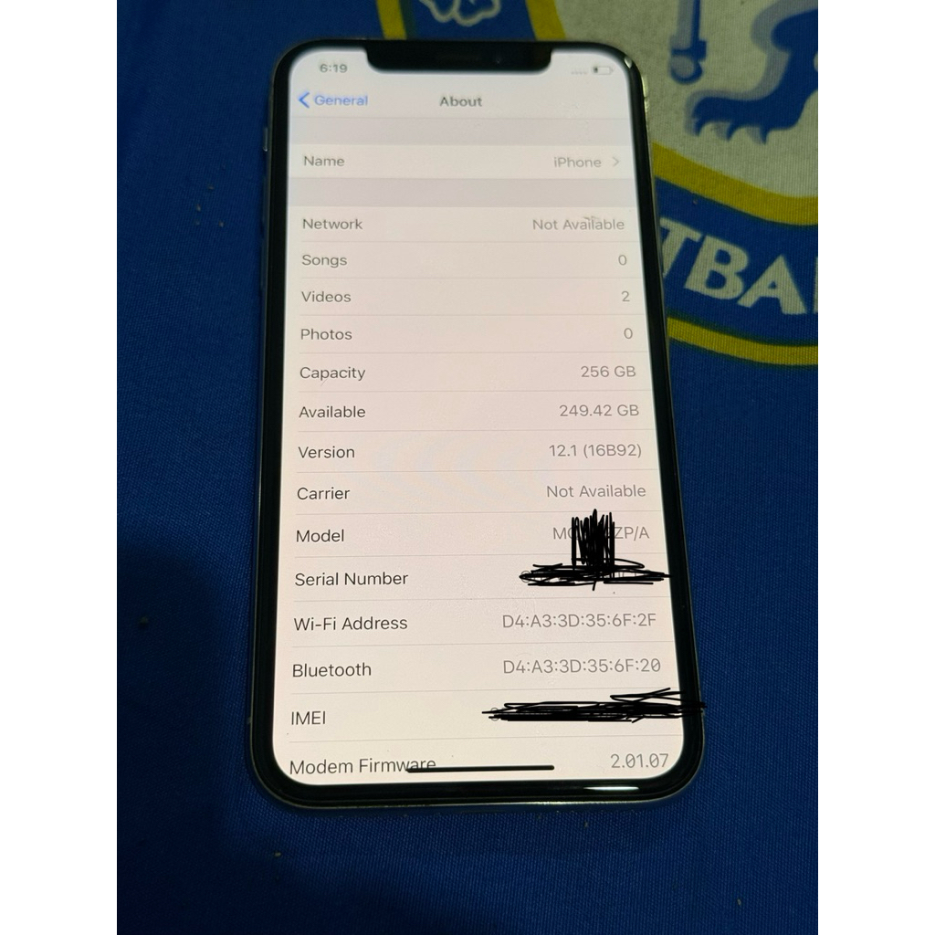 iphone x 256gb inter wifi only ios 12.1