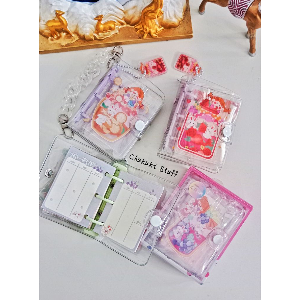 Buku binder mini 3 ring momo girl cewek lucu animal cute