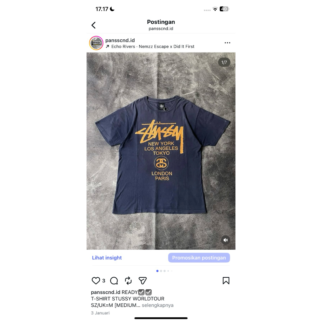 t-shirt stussy