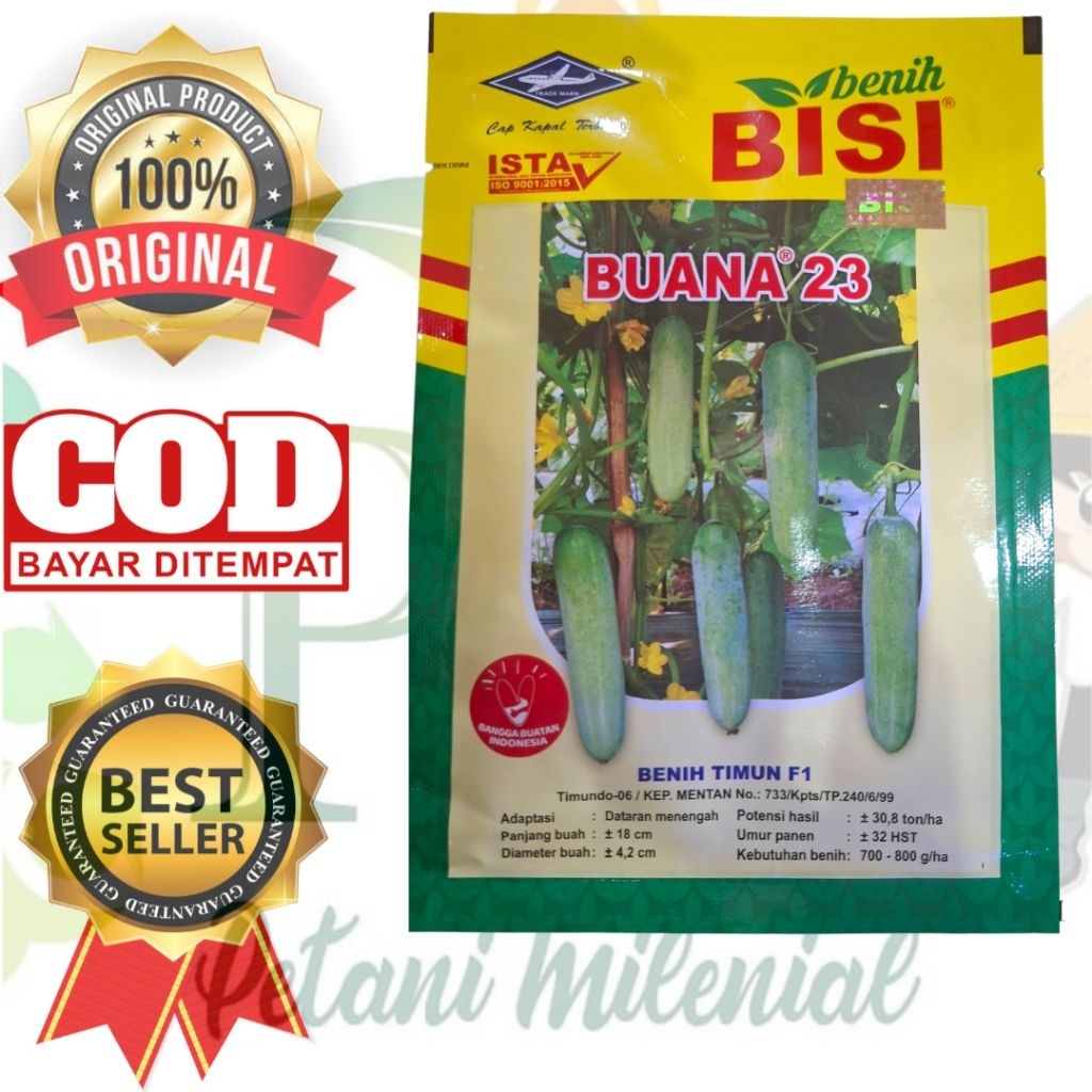 BUANA 23 _ Benih Timun baby/mentimun kecil Bisi