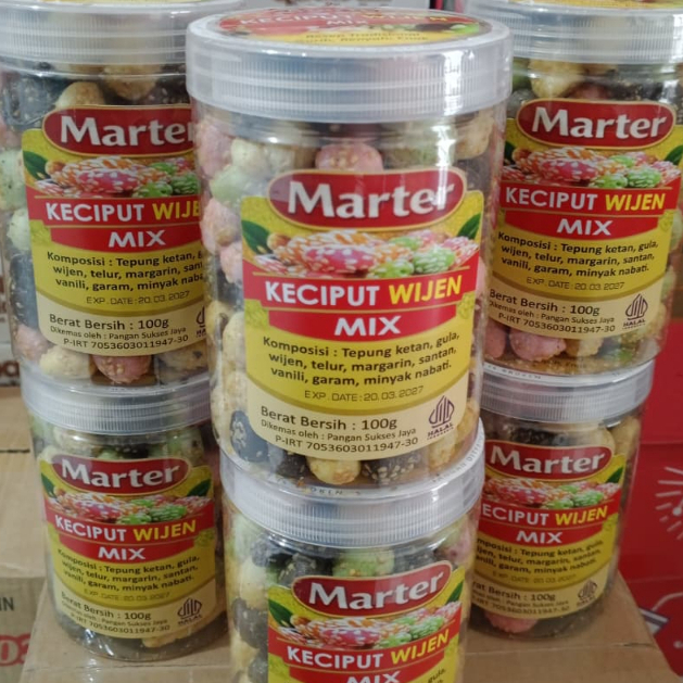 PAKET RESELLER MAKANAN RINGAN KECIPUT WIJEN KEMASAN TOPLES 100GR 1 DUS 6 TOPLES