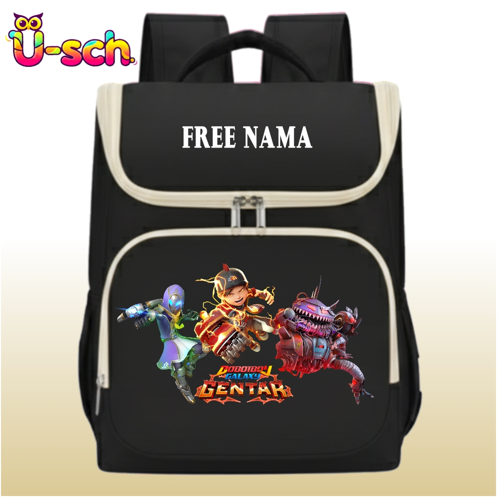 Tas Ransel Anak Boboiboy Galaxy Gentar Cordura Anti Air Gratis Custom Nama