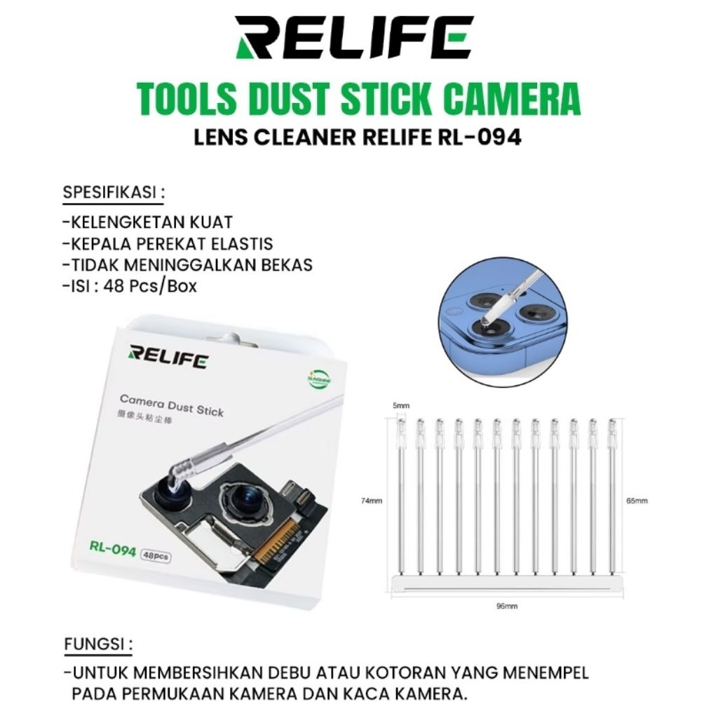 PEMBERSIH KAMERA DAN KACA KAMERA TOOLS STICS KAMERA LENS CLEANER RELIFE RL - 094