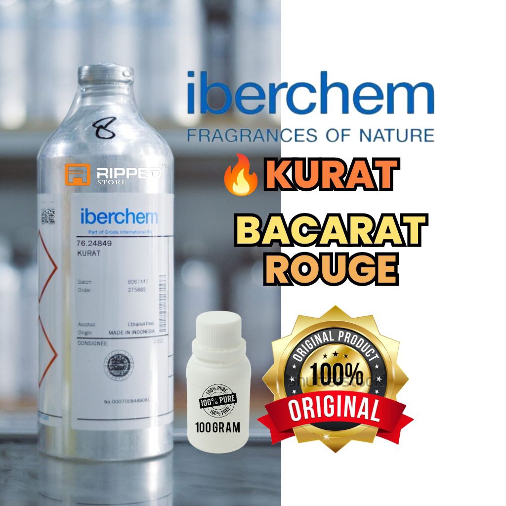 100ml Bibit Parfum Murni By Original Iberchem Kurat Baccarat Bacarat