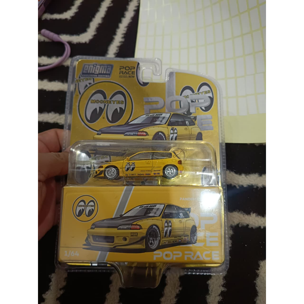 Pop Race Enigma Pandem Civic EG6 1:64 Model Mooneyes