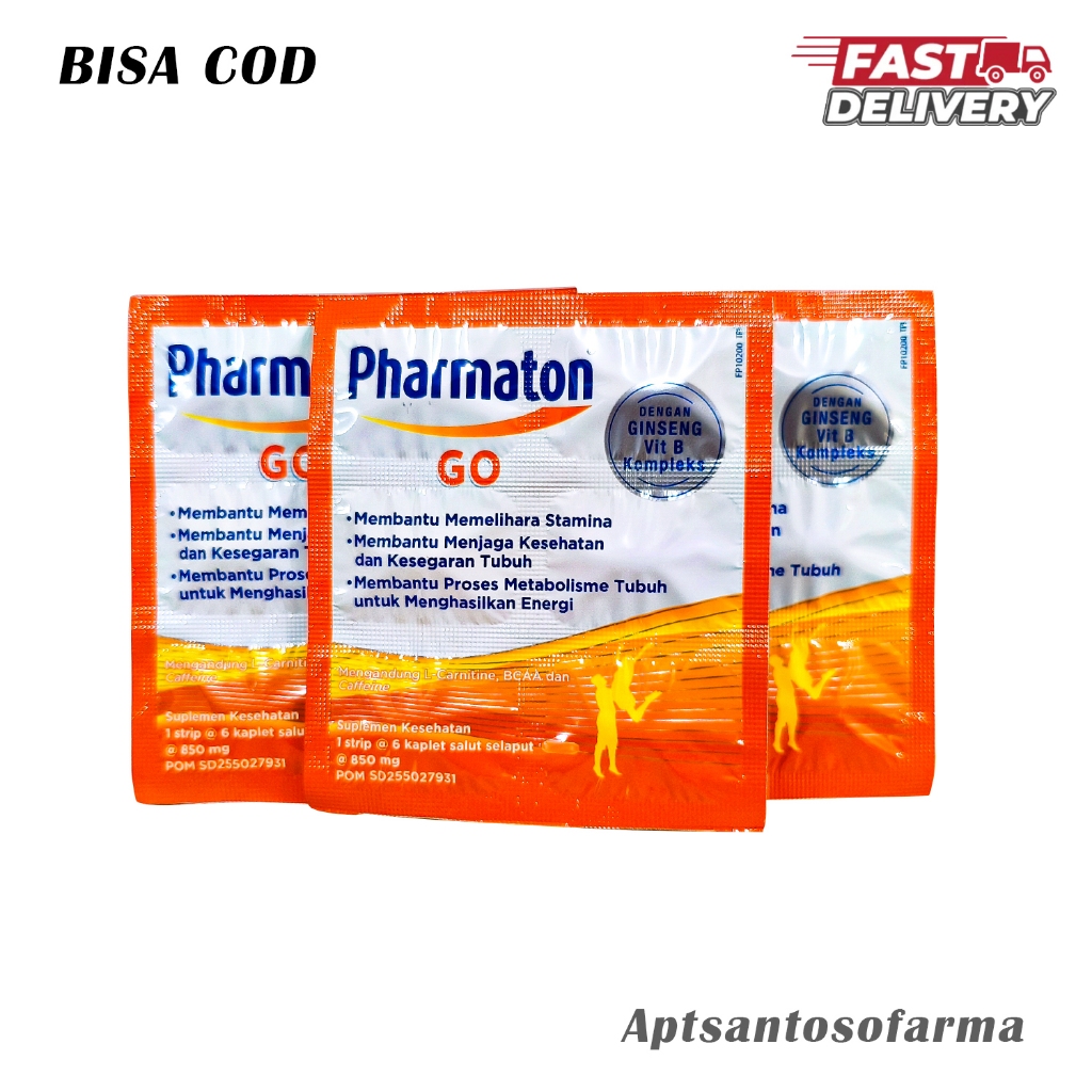 Pharmaton Go 1 Strip | Vitamin Penambah Stamina & Daya Tahan Tubuh