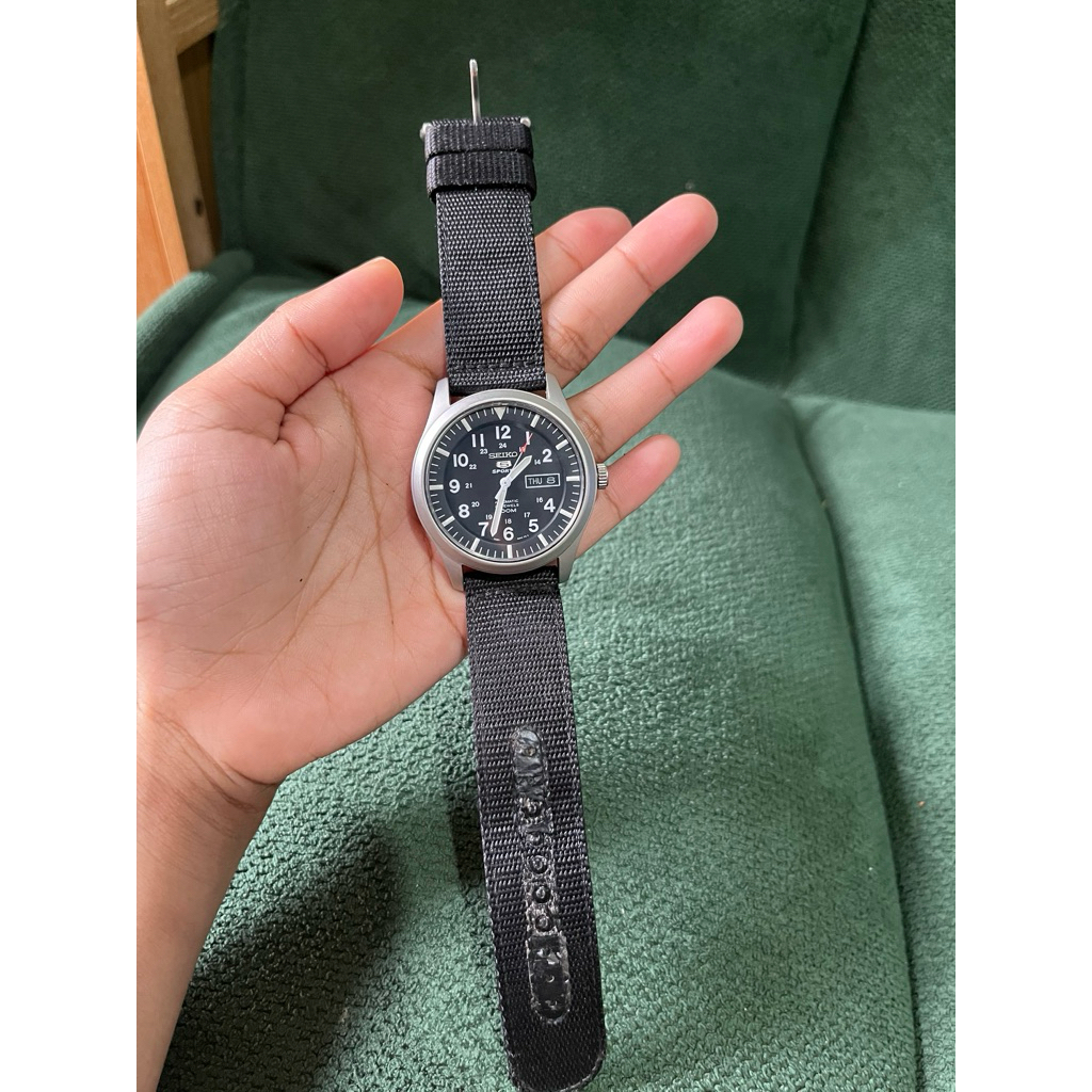 preloved jam tangan ori seiko military 7S36 automatic