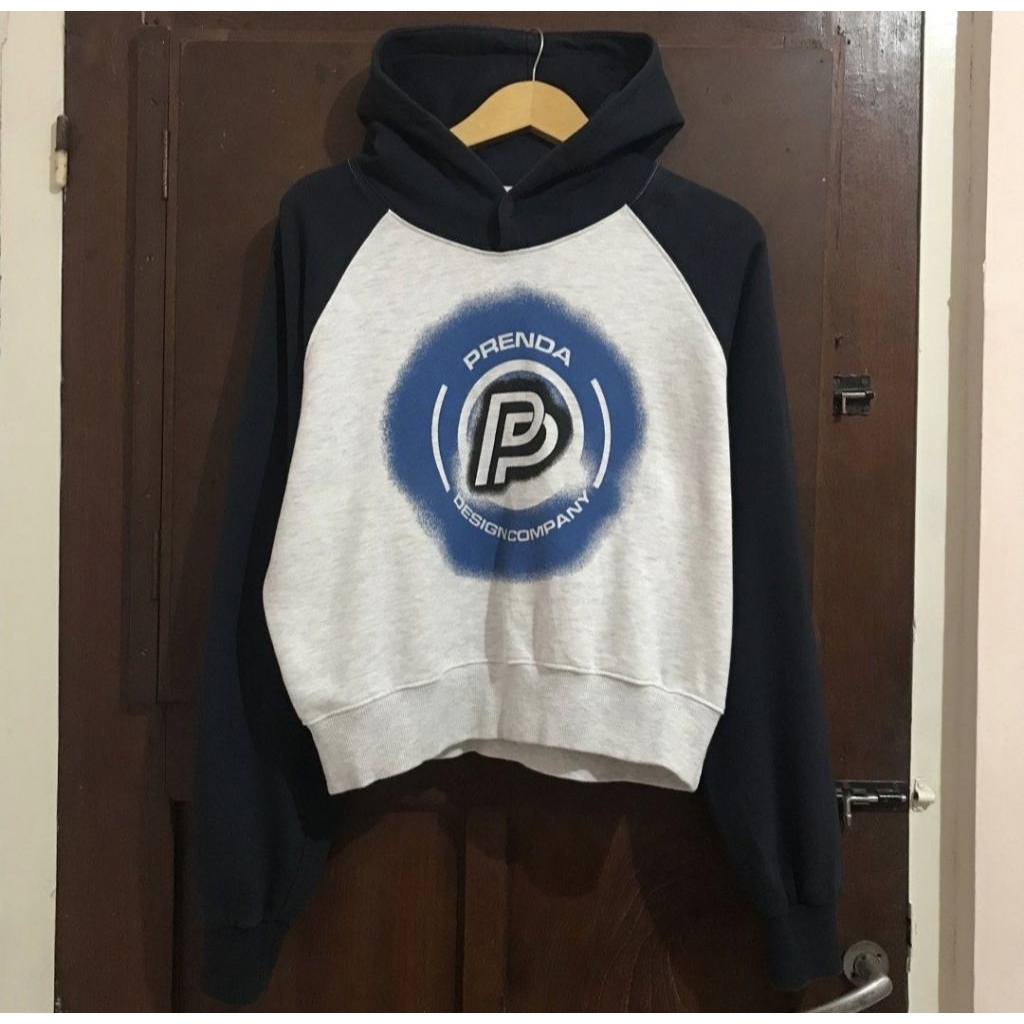 Prenda Combination Spray Logo Hoodie Heather Gray