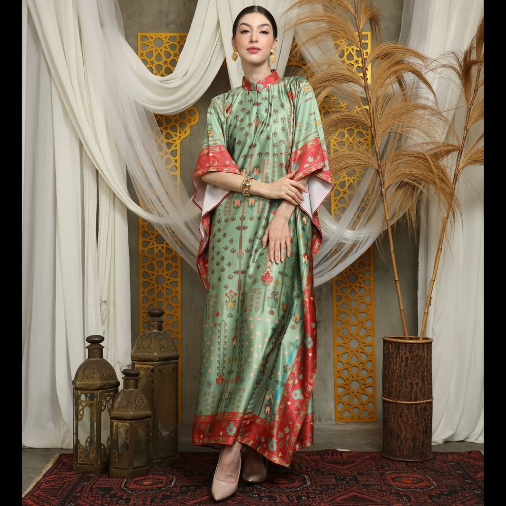 Kaftan Hijau • Kaftan Sage • Kaftan Modern • Kaftan Jumbo • Long Kaftan Premium • Dress Hijau • Dres